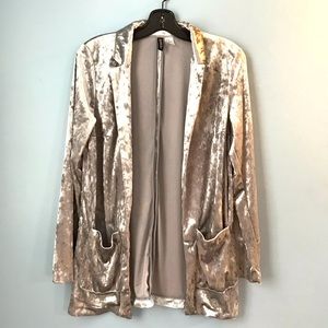 Velour blazer